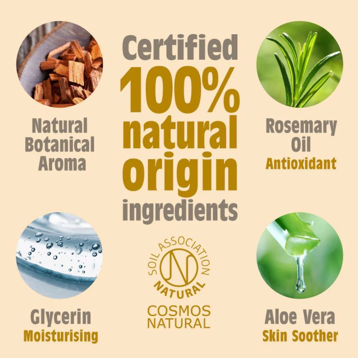 SALT OF THE EARTH Deodorant | Amber & Sandalwood Spray | 100% natural botanical sources (100ml) - Image 3